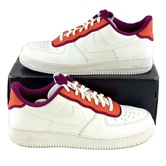 Nike Other - Nike Air Force 1 Low 07 LV8 Orange Berry Men's Size 12.5 Shoes White